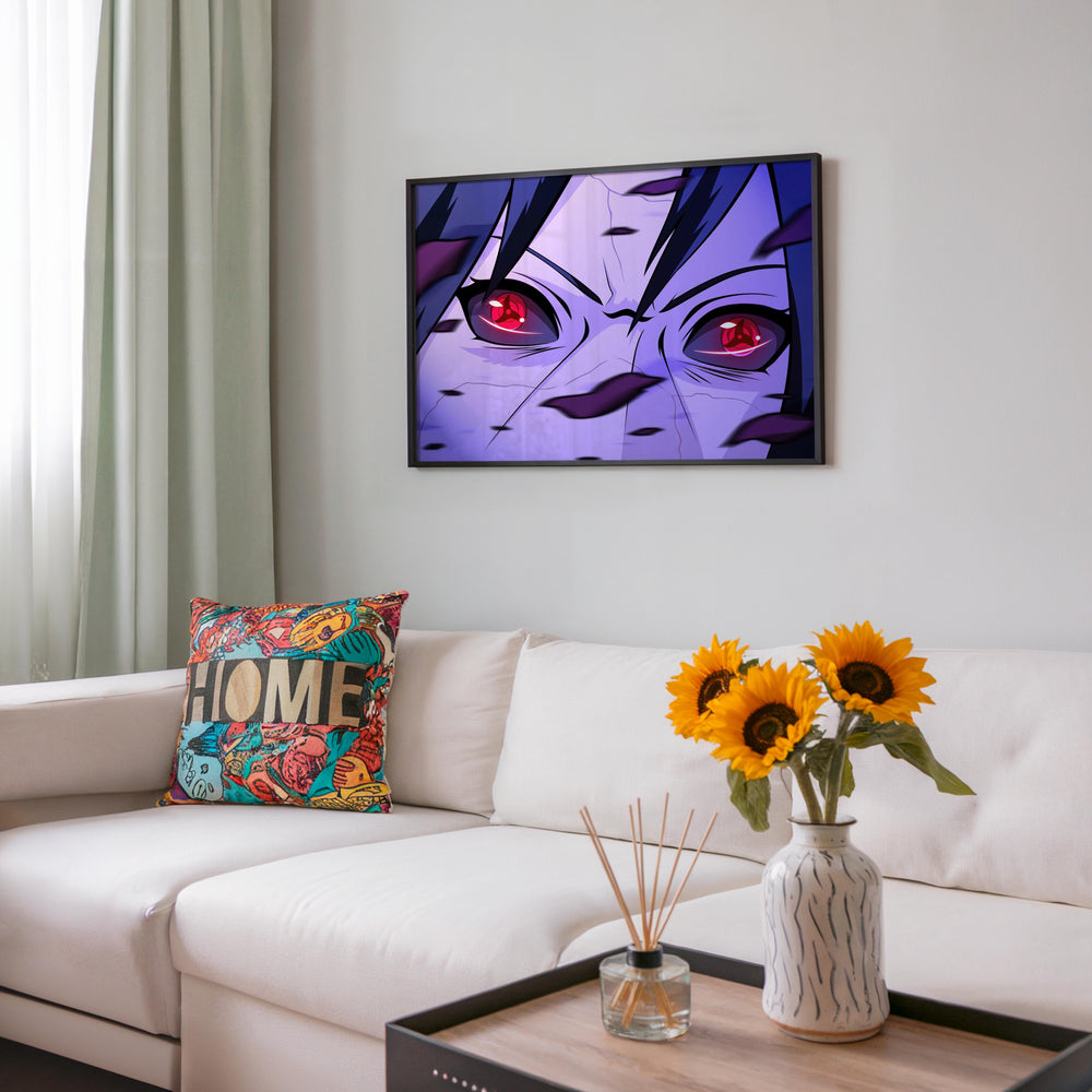 Tableau Naruto Yeux Ecarlates Intenses