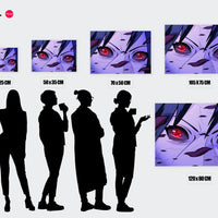 Tableau Naruto Yeux Ecarlates Intenses