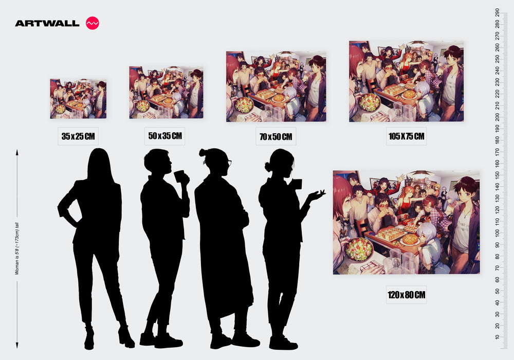 Tableau Neon Genesis Evangelion Fete Entre Amis