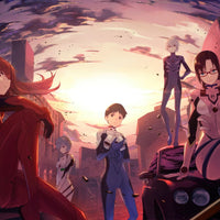 Tableau Neon Genesis Evangelion Pilotes Au Crepuscule