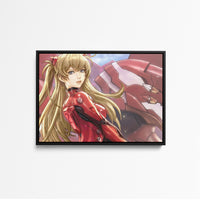 Tableau Neon Genesis Evangelion Rousse Armure Geante