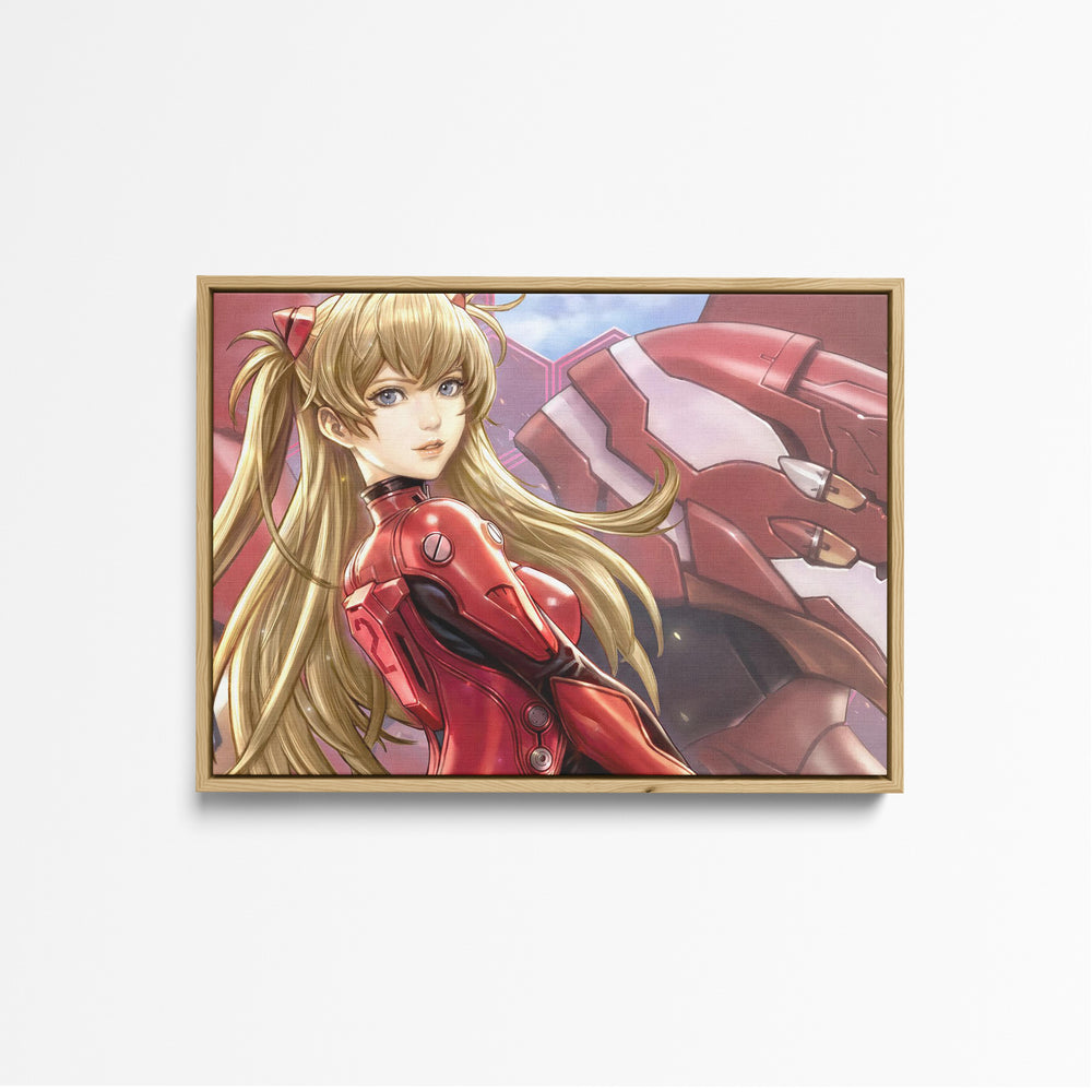 Tableau Neon Genesis Evangelion Rousse Armure Geante