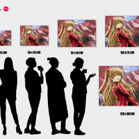 Tableau Neon Genesis Evangelion Rousse Armure Geante