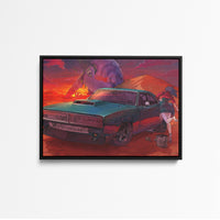 Tableau Neon Genesis Evangelion Voiture Desert Geant