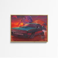 Tableau Neon Genesis Evangelion Voiture Desert Geant