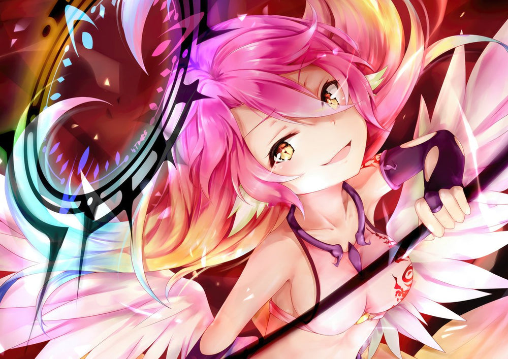 Tableau No Game No Life Ailes Multicolores Rayonnantes