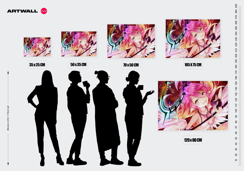Tableau No Game No Life Ailes Multicolores Rayonnantes