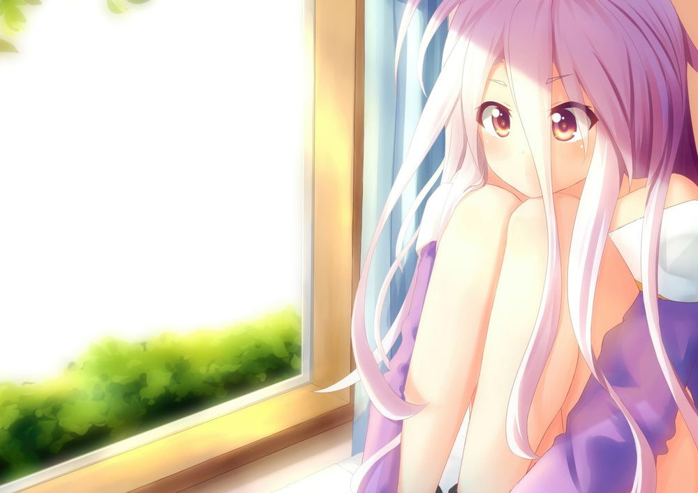 Tableau No Game No Life Fille Fenetre Pensives