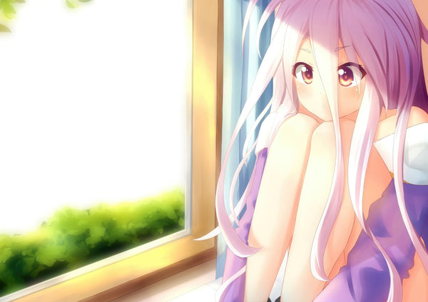 Tableau No Game No Life Fille Fenetre Pensives