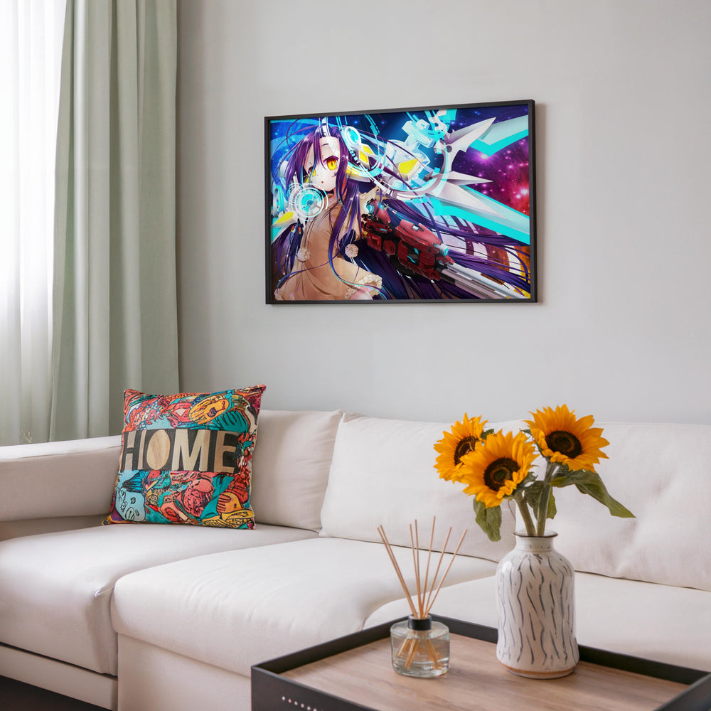 Tableau No Game No Life Guerriere Cybernetiques Futuriste