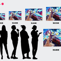 Tableau No Game No Life Guerriere Cybernetiques Futuriste