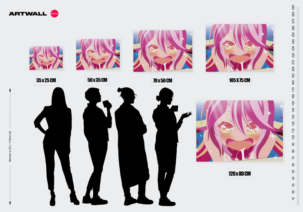 Tableau No Game No Life Personnage Emerveille Lumineux