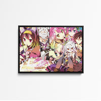 Tableau No Game No Life Personnages Colores Joyeux