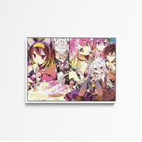 Tableau No Game No Life Personnages Colores Joyeux
