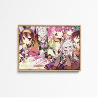Tableau No Game No Life Personnages Colores Joyeux