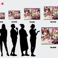 Tableau No Game No Life Personnages Colores Joyeux