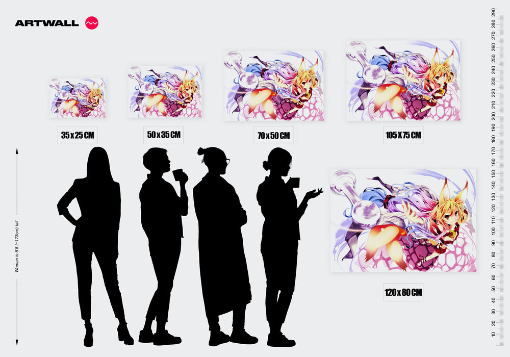 Tableau No Game No Life Renard Magique Tourbillonnant