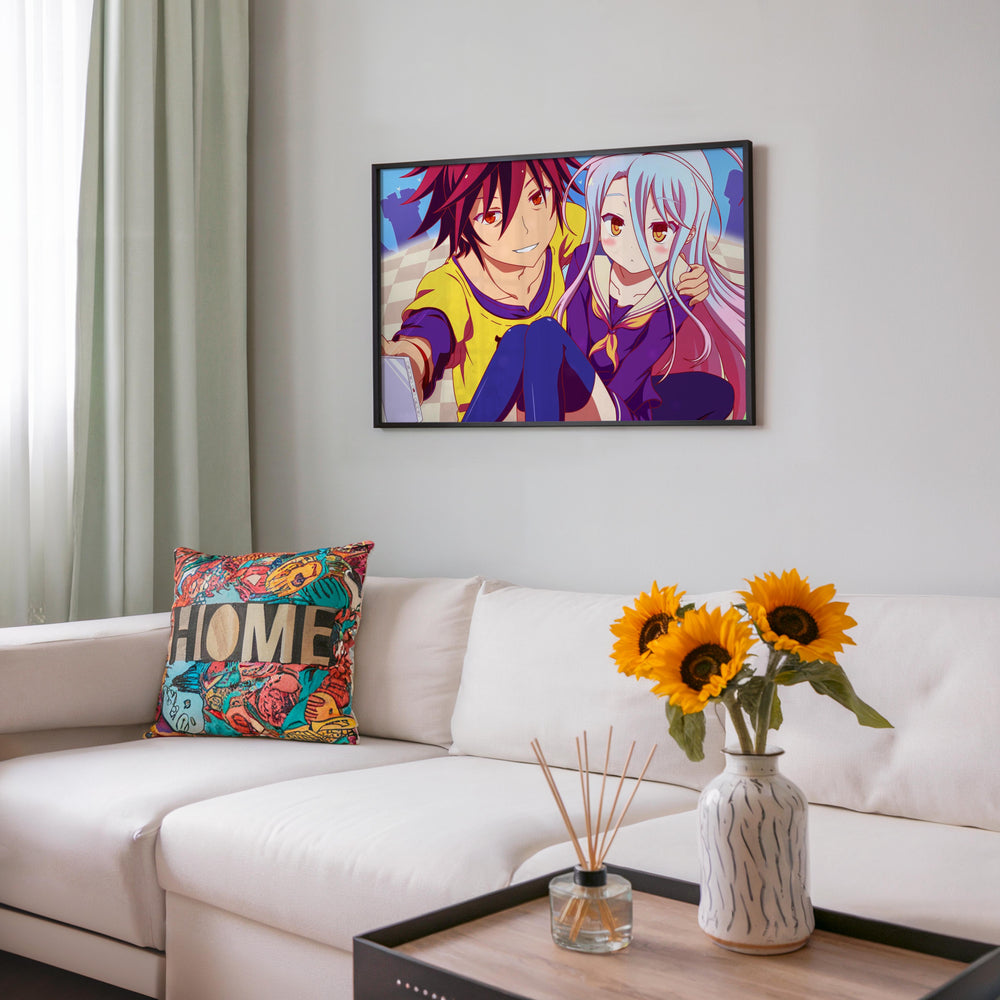Tableau No Game No Life Selfie Complice Colore