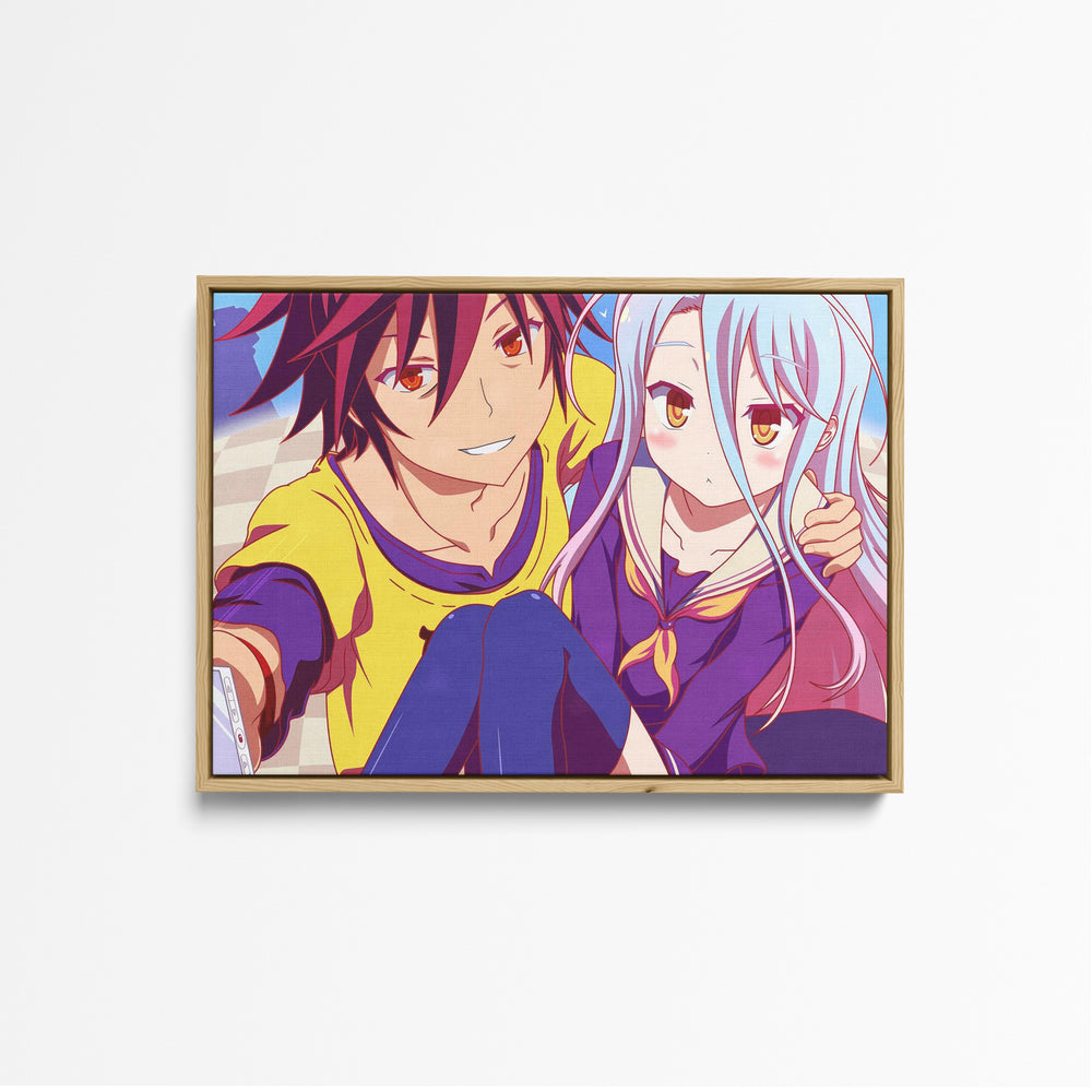 Tableau No Game No Life Selfie Complice Colore