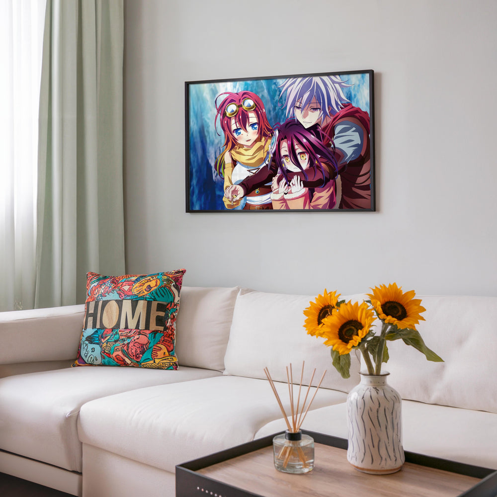 Tableau No Game No Life Sourires Et Etreintes