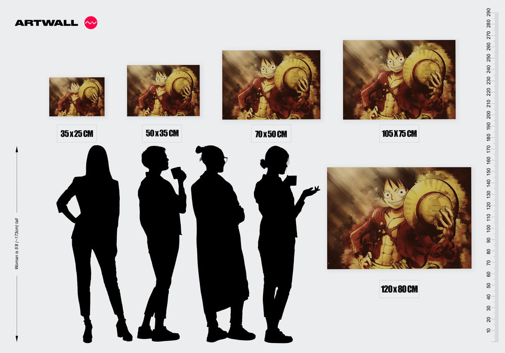 Tableau One Piece Chapeau Aventureux Rieur