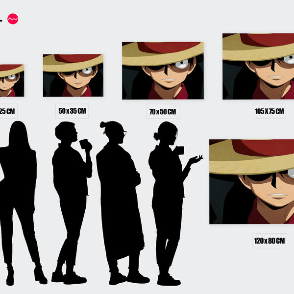 Tableau One Piece Chapeau Mysterieux — Toile sur châssis