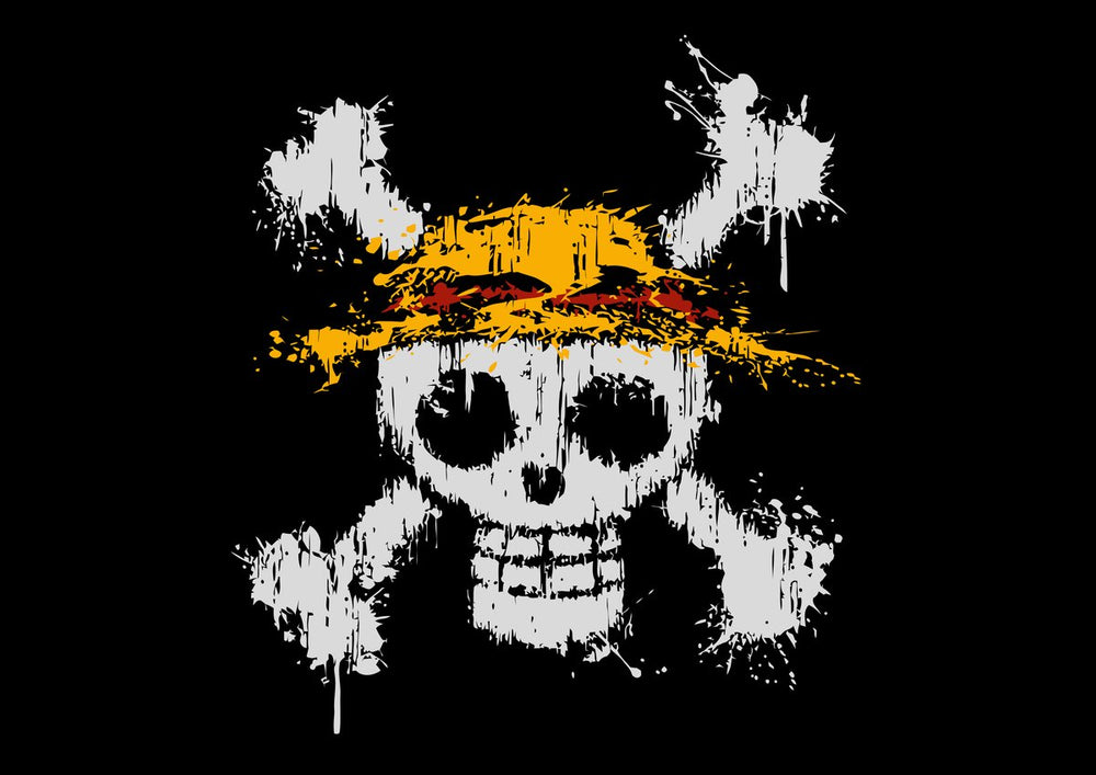 Tableau One Piece Crane Chapeau Paille