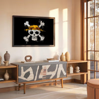 Tableau One Piece Crane Chapeau Paille