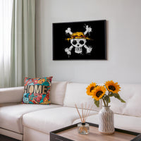 Tableau One Piece Crane Chapeau Paille