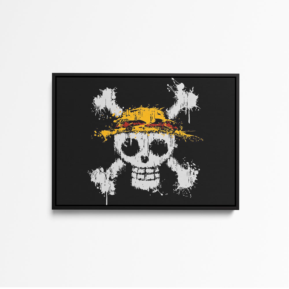 Tableau One Piece Crane Chapeau Paille