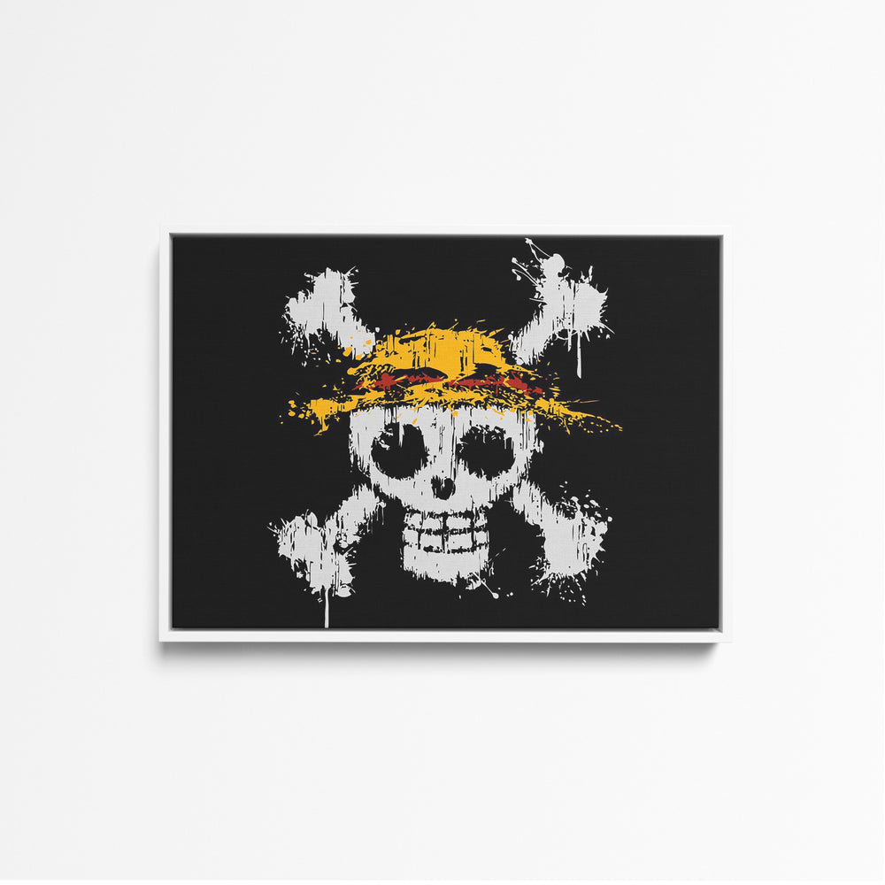 Tableau One Piece Crane Chapeau Paille