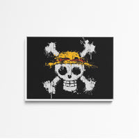 Tableau One Piece Crane Chapeau Paille