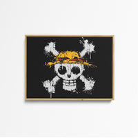 Tableau One Piece Crane Chapeau Paille