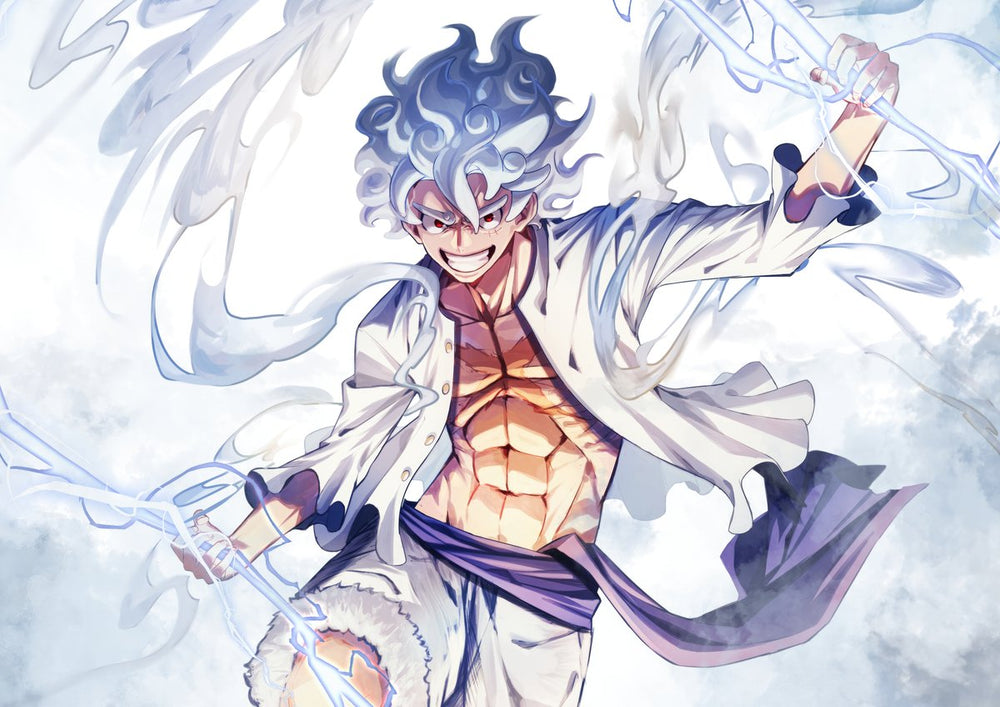 Tableau One Piece Eclair Enrage Puissant