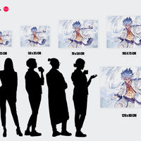 Tableau One Piece Eclair Enrage Puissant