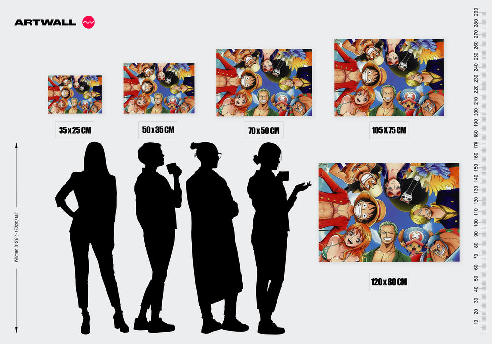 Tableau One Piece Groupe Joyeux Pirate