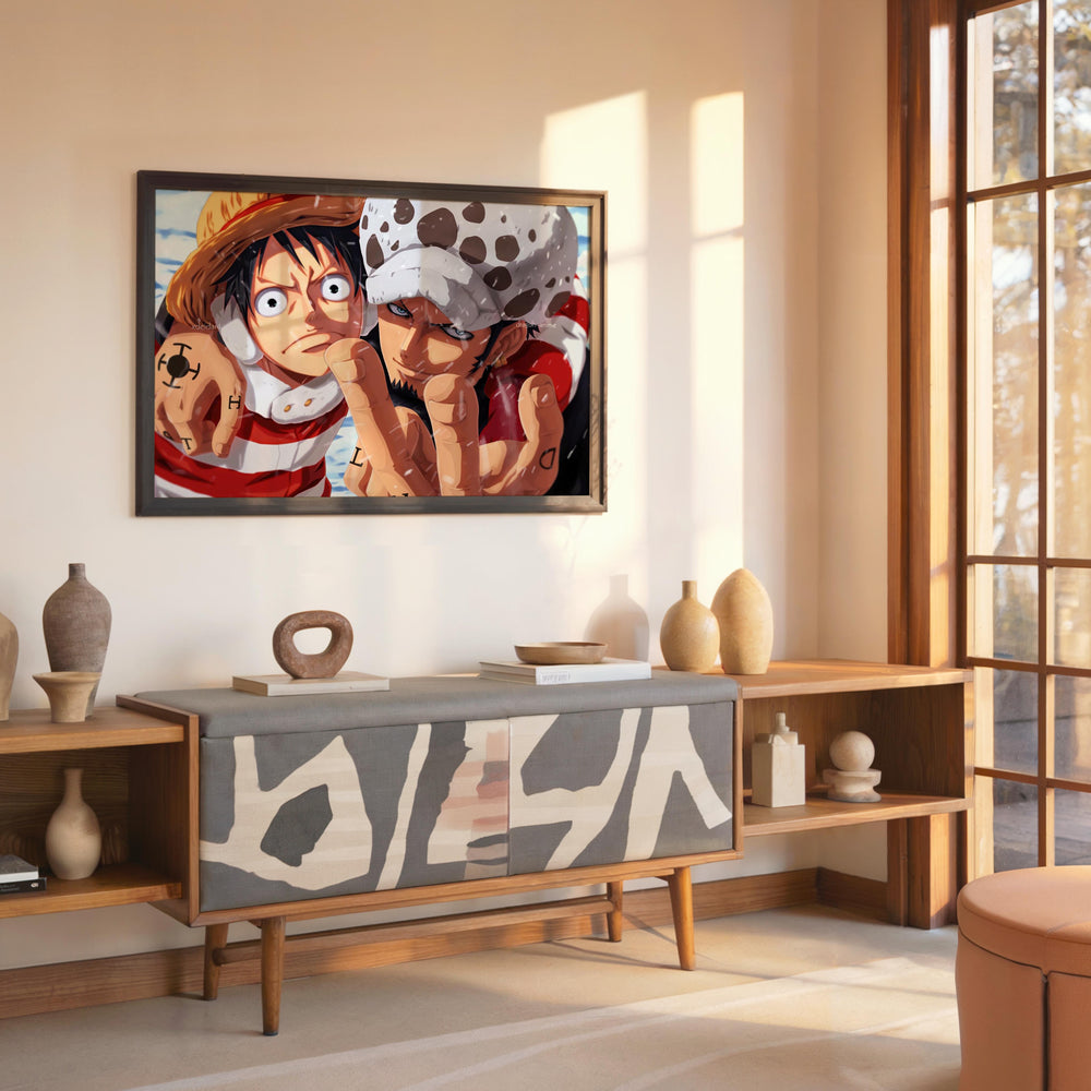 Tableau One Piece Personnages Sous La