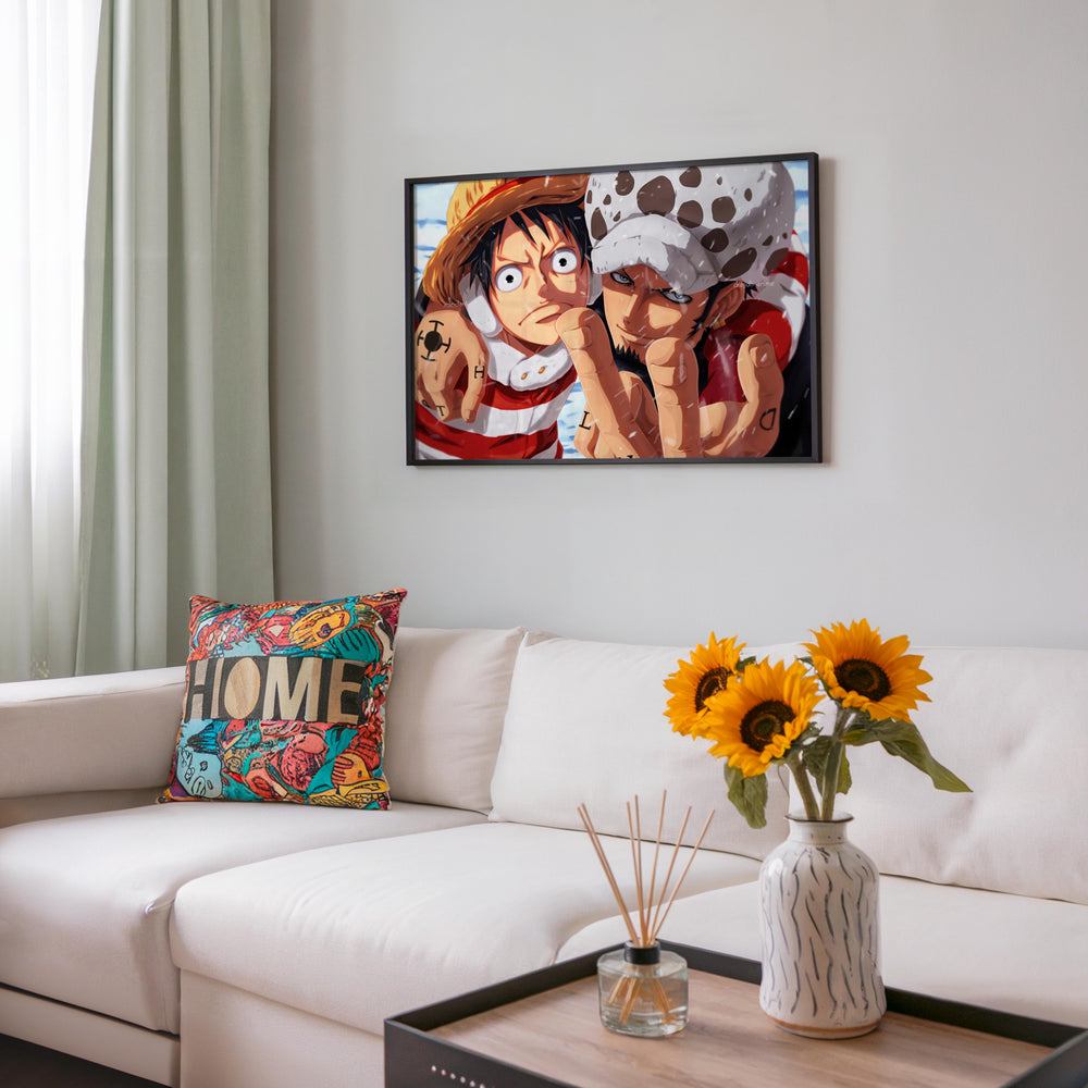 Tableau One Piece Personnages Sous La