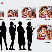 Tableau One Piece Personnages Sous La