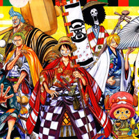 Tableau One Piece Pirates En Kimonos
