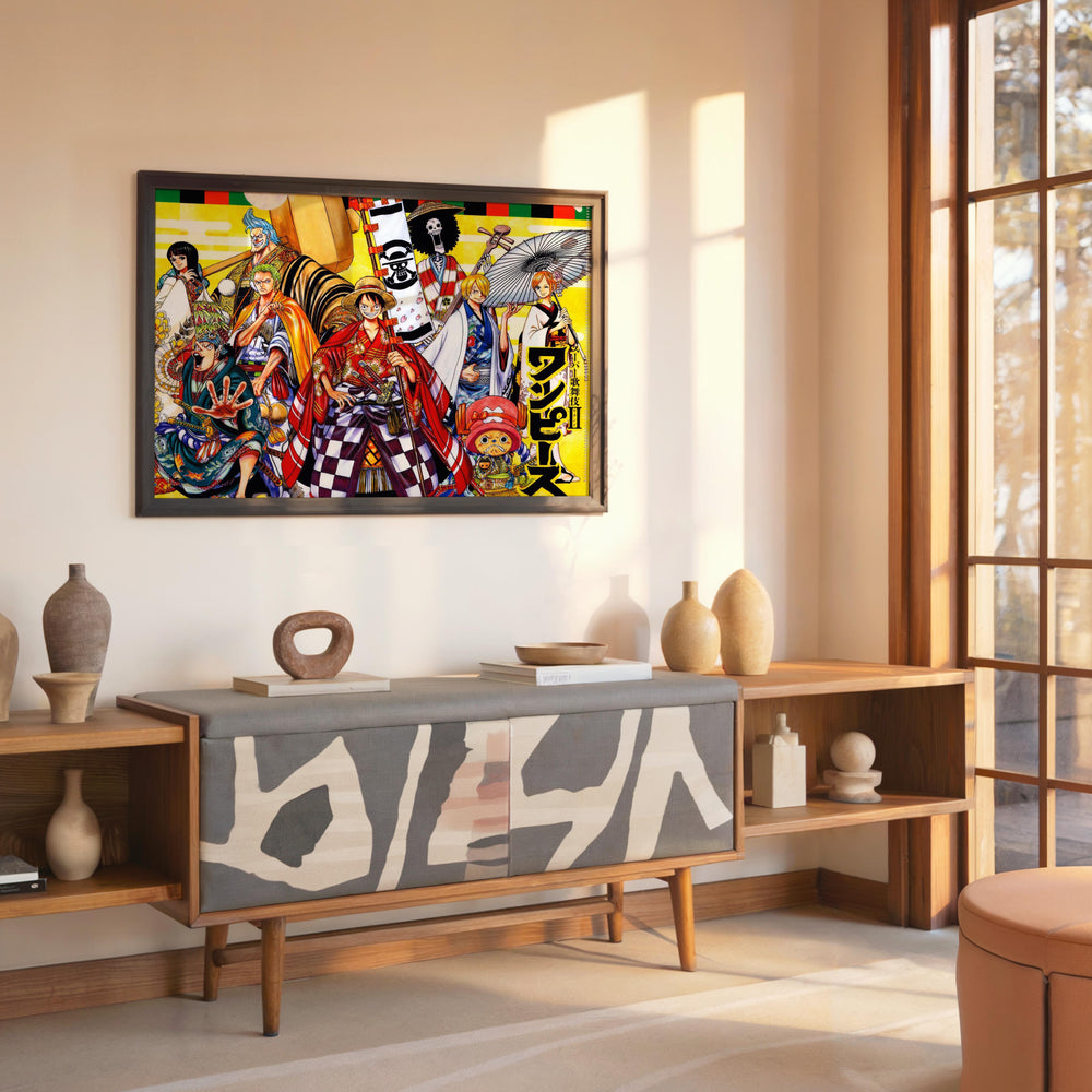 Tableau One Piece Pirates En Kimonos
