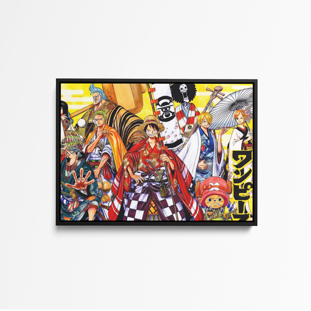 Tableau One Piece Pirates En Kimonos