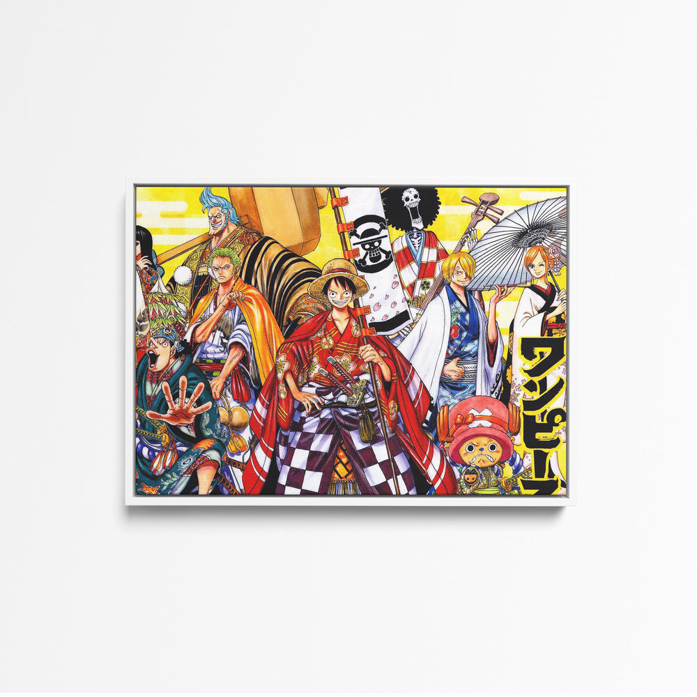 Tableau One Piece Pirates En Kimonos