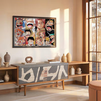 Tableau One Piece Pirates Sourires Varies