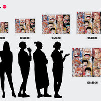 Tableau One Piece Pirates Sourires Varies