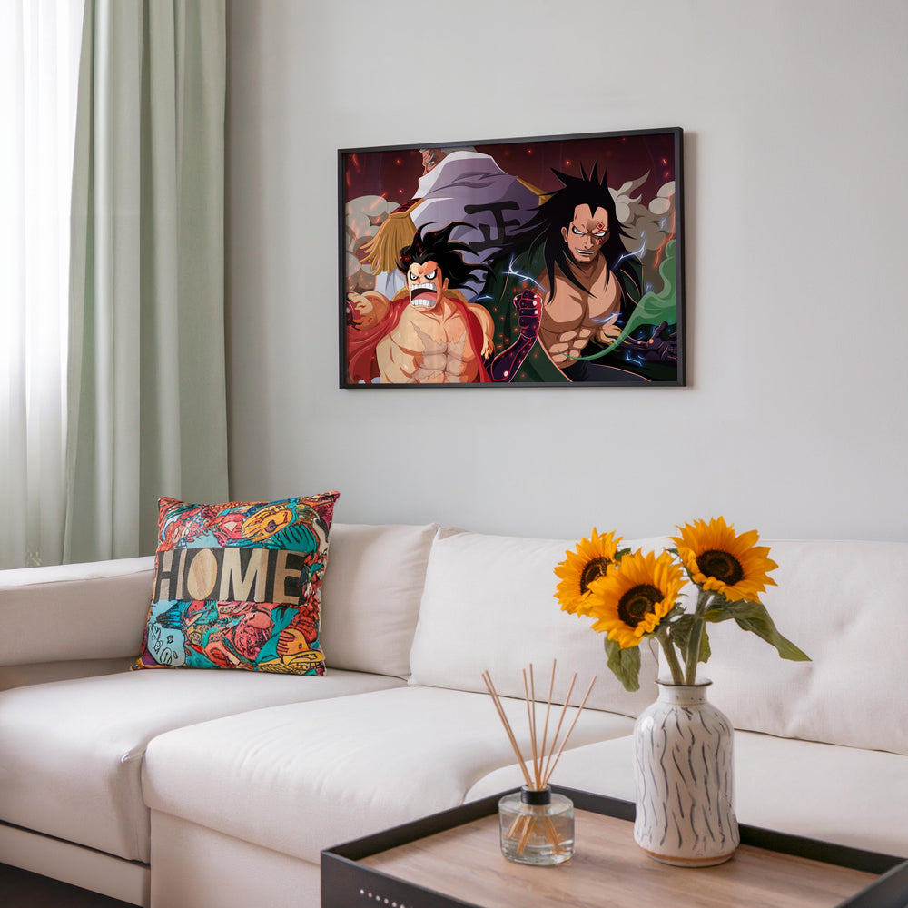 Tableau One Piece Trois Guerriers Puissants