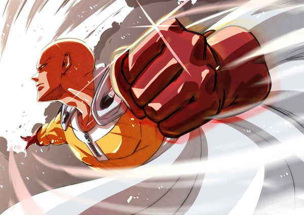 Tableau One Punch Man Coup Poing Puissant