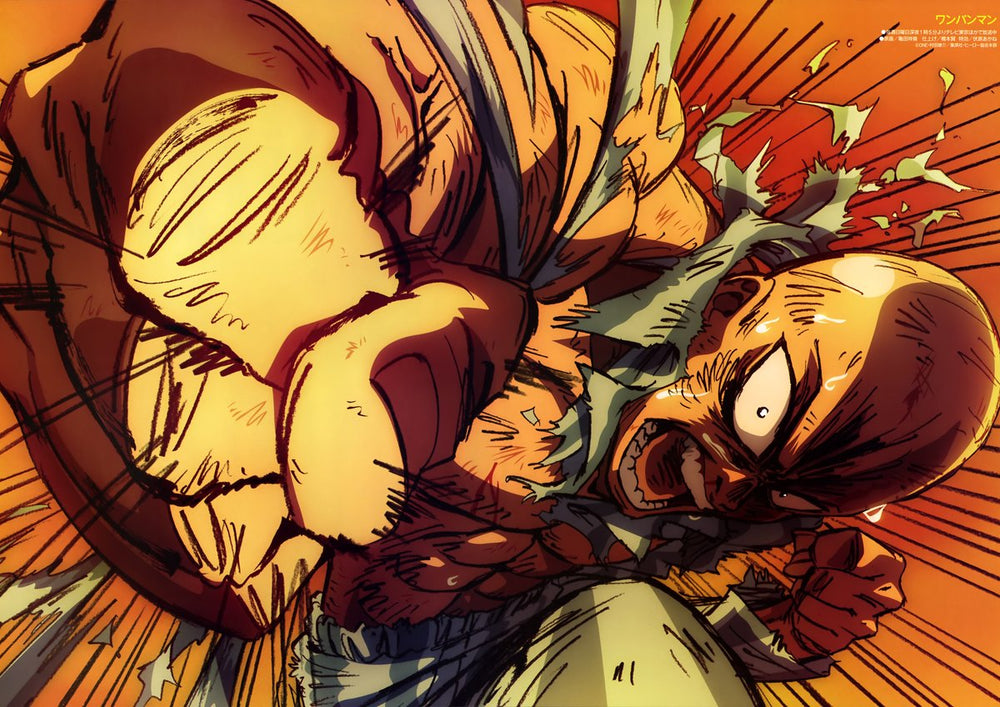 Tableau One Punch Man Coup Poing Puissant 1