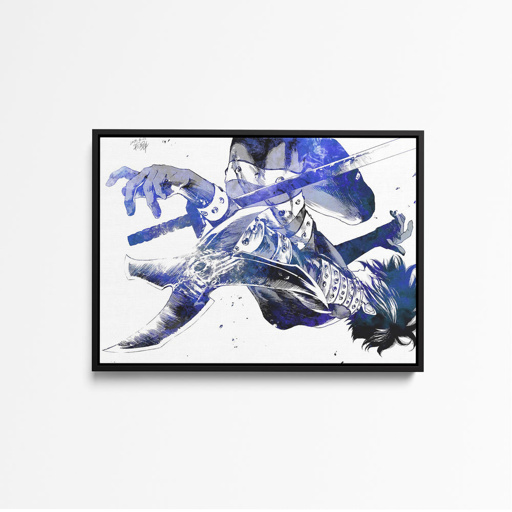 Tableau One Punch Man Guerrier Chute Epee