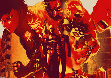 Tableau One Punch Man Heros Et Monstres